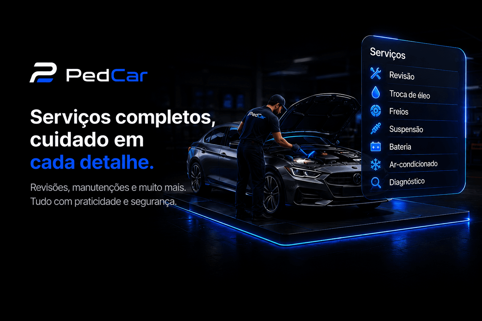 Técnico Zelauto realizando manutenção profissional em veículo